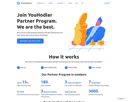 YouHodler Crypto Affiliates Program Logo